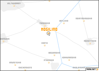 map of Mogilino