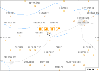 map of Mogilʼnitsy