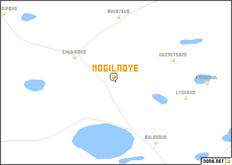 map of Mogil\