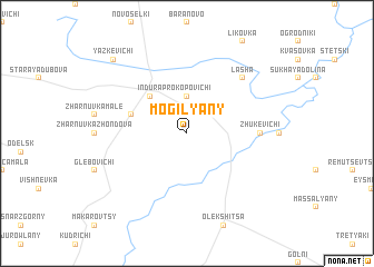 map of Mogilyany