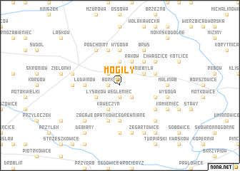 map of Mogiły