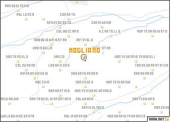 map of Mogliano