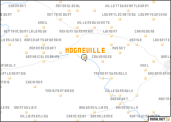 map of Mognéville