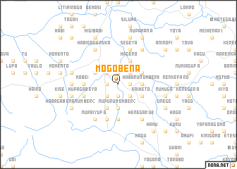 map of Mogobena