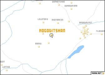 map of Mogoditshan
