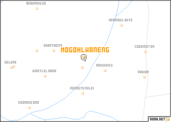 map of Mogohlwaneng