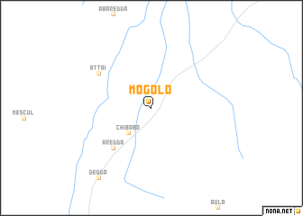 map of Mogolo