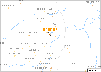 map of Mogoñe