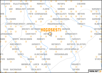 map of Mogoşeşti