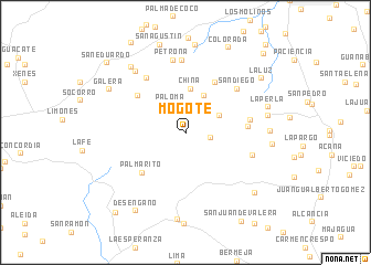 map of Mogote