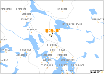 map of Mögsjön