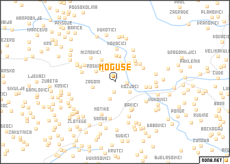 map of Moguše