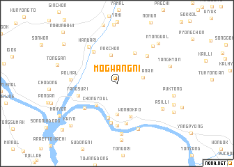 map of Mogwang-ni
