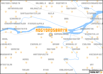 map of Mogyorósbánya