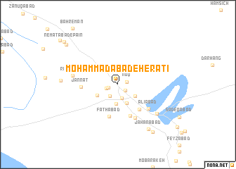 map of Moḩammadābād-e Herātī