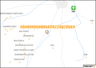 map of Moḩammadābād-e Razzāq Zādeh