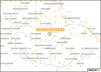 map of Moḩammadābād