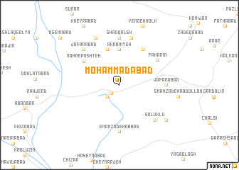 map of Moḩammadābād