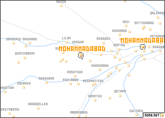 map of Moḩammadābād