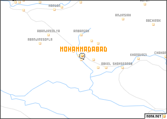 map of Moḩammadābād