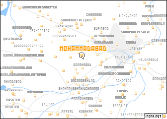 map of Moḩammadābād