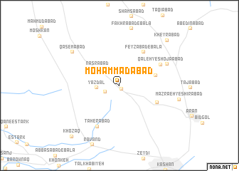 map of Mohammadābād