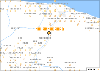 map of Moḩammadābād