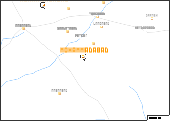 map of Moḩammadābād