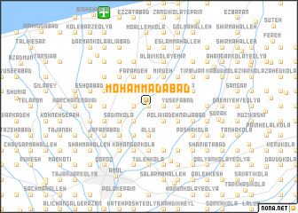 map of Moḩammadābād