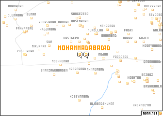 map of Moḩammadābād