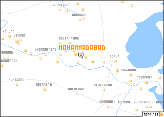 map of Moḩammadābād