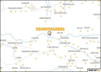 map of Moḩammadābād