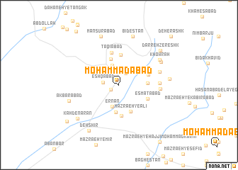 map of Moḩammadābād