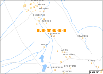 map of Moḩammadābād