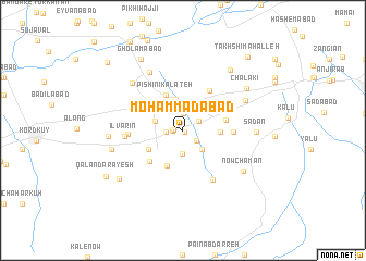 map of Moḩammadābād