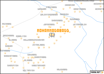 map of Moḩammadābād