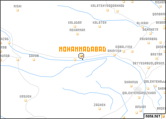 map of Moḩammadābād