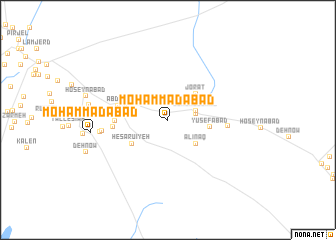map of Moḩammadābād