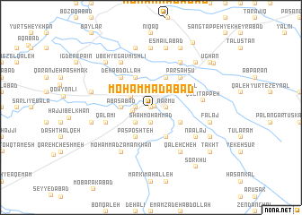 map of Moḩammadābād