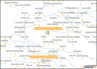 map of Moḩammadābād