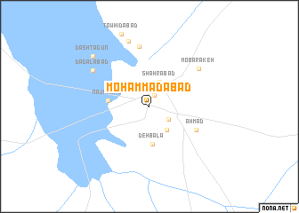 map of Moḩammadābād