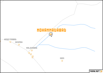 map of Moḩammadābād