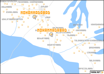 map of Moḩammadābād