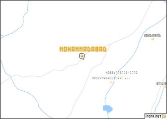map of Moḩammadābād
