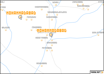 map of Moḩammadābād