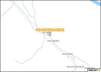 map of Moḩammadābād