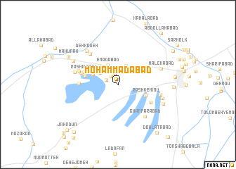 map of Moḩammadābād