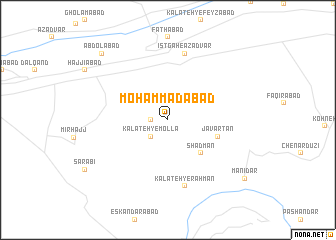 map of Moḩammadābād