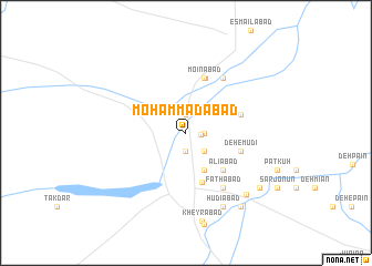 map of Moḩammadābād