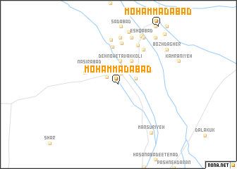 map of Moḩammadābād